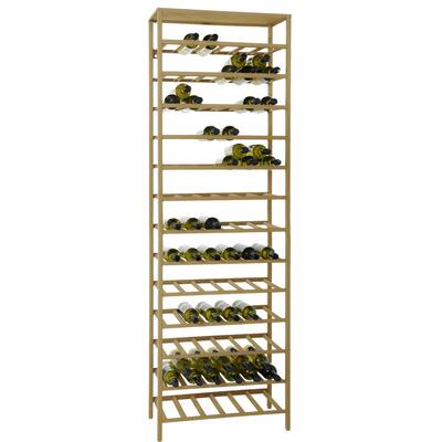 Product image for 'Metal Wine Rack BLACK PURE, Model 2, narrow, gold'