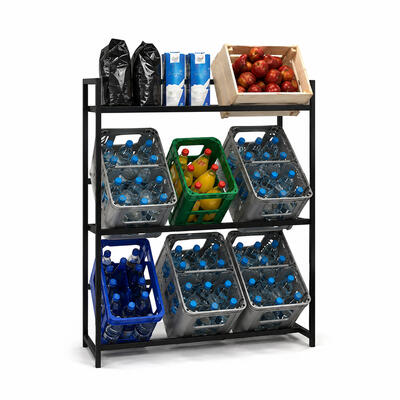 Product image for 'Metal drinks crate shelf, W 90 cm'