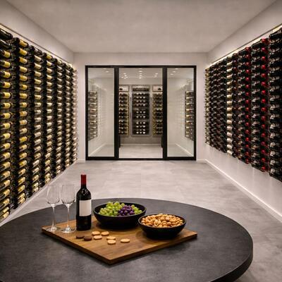 Product image for 'Metal wall wine rack HANG UP'