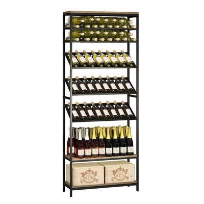 Product image for 'Metal-wood storage shelf Black Pure WOOD model 2'