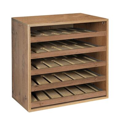 Product image for 'Module D 55 cm with single bottle sliding shelves, country oak'