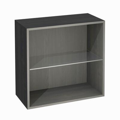 Product image for 'Shelf module with glass top, ash graphite'