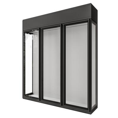 Product image for 'Vitrus glass cabinet, W 158 cm, 3 doors'