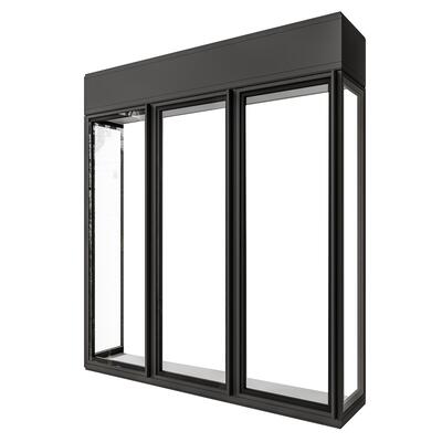 Product image for 'Vitrus glass cabinet, W 280 cm, 3 doors'