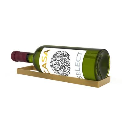 Product image for 'Wall mounted wine rack for 1 magnum bottle, gold'
