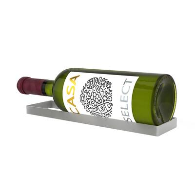 Product image for 'Wall mounted wine rack for 1 magnum bottle, silver'