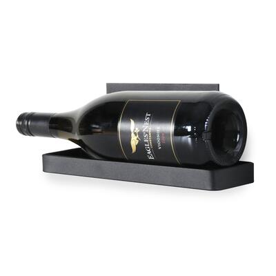 Product image for 'Wall shelf Black Pure for 1 bottle of 0,75l'