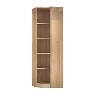 Product image for 'Weinregal PRESTIGE, Eckmodul hoch, Eichenholz braun gebeizt'