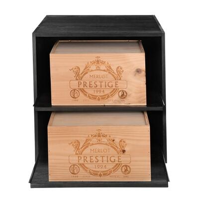 Product image for 'Wine rack 52cm, module with pull-outs stained black'