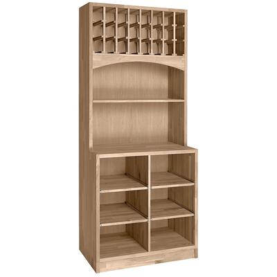 Product image for 'Wine rack PRESTIGE 6, brown stained oak'