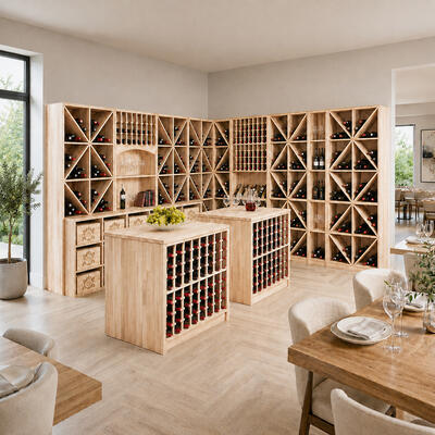 Product image for 'Wine rack series PRESTIGE made of solid oak, natural'