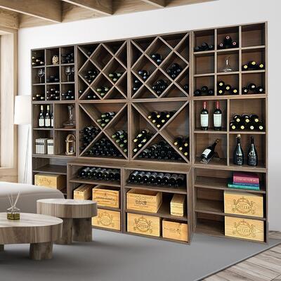 Product image for 'Wine rack system CAVEPRO in walnut'