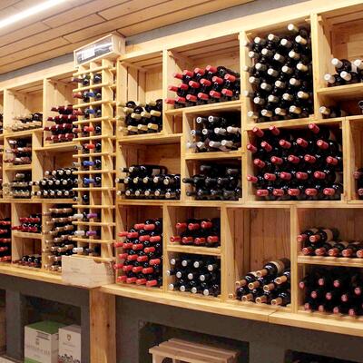 Product image for 'Wooden wine rack CASSATTA'