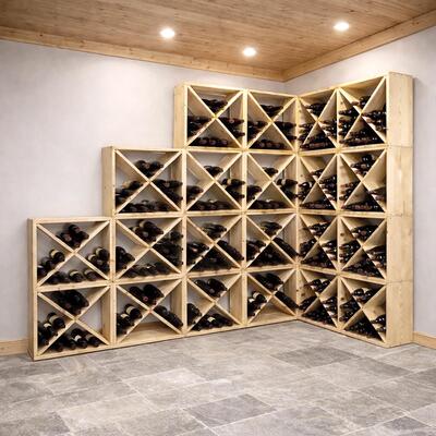 Product image for 'Wooden wine rack CUBE 48'