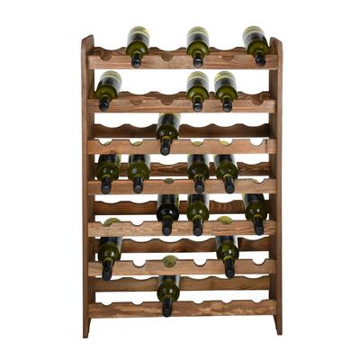 Product image for 'Wooden wine rack OPTIPLUS, model 1, brown stain'