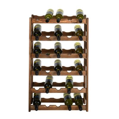 Product image for 'Wooden wine rack SIMPLEX, model 2, brown stain'