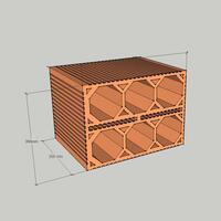Product image for 'Clay wine rack NIMES'