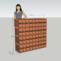 Product image for 'Clay wine rack NIMES'