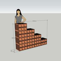 Product image for 'Clay wine rack NIMES'