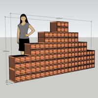 Product image for 'Clay Wine rack NIMES min. order 30 pcs.'