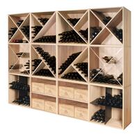 Product image for 'Rack module with 2 shelves, 55 cm depth, light oak'