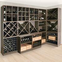Product image for 'Rack module, 2 removable shelves, wenge, depth 55 cm'
