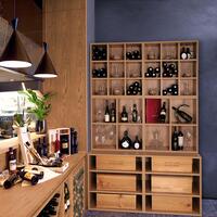 Product image for 'Rack module, narrow, D 20 cm incl. wall att., country oak'