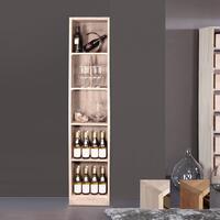 Product image for 'Wine rack PRESTIGE 10, brown stained oak'