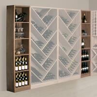 Product image for 'Wine rack PRESTIGE 10, brown stained oak'
