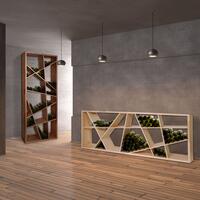 Product image for 'ODIN wine rack, stained oak'