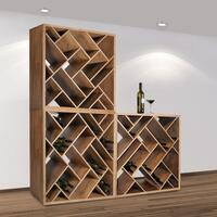 Product image for 'Wooden wine rack ZEUS, natural'
