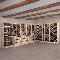 Product image for 'Wine rack series PRESTIGE made of solid oak, natural'