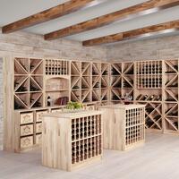 Product image for 'Wine rack PRESTIGE 1, natural oak'