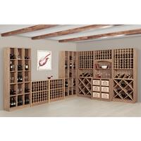 Product image for 'Wine rack PRESTIGE 1, brown stained oak'