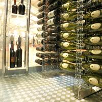 Product image for 'Wine rack LUCIDA, acrylic with LED lightning'