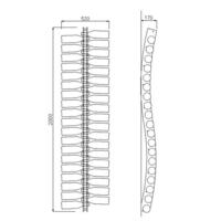 Product image for 'Acrylic wine rack SALERNO'