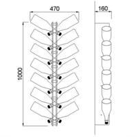 Product image for 'Acrylic wine rack COMO'