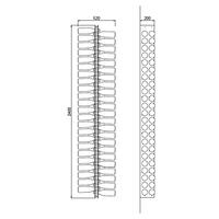 Product image for 'Acrylic wine rack ORVIETO DOUBLE, D 20cm'
