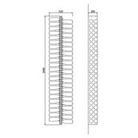 Product image for 'Acrylic wine rack ORVIETO DOUBLE, D 20cm'
