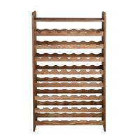 Product image for 'Wooden wine rack OPTIPLUS, model 2, brown stain'
