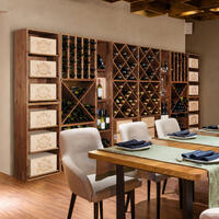 Product image for 'Wine rack system VINVARIO, 60 cm, brown stained'