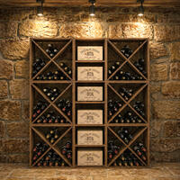 Product image for 'Wine rack system VINVARIO, 60 cm, brown stained'