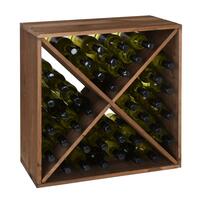 Product image for 'Wine rack 60 cm, module X-CUBE, brown'