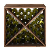 Product image for 'Wine rack 60 cm, module X-CUBE, brown'