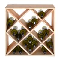 Product image for 'Wooden wine rack 60 cm, DIAMOND, natural'