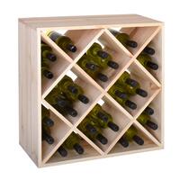 Product image for 'Wooden wine rack 60 cm, DIAMOND, natural'