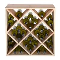 Product image for 'Wooden wine rack 60 cm, DIAMOND, natural'
