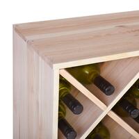 Product image for 'Wooden wine rack 60 cm, DIAMOND, natural'