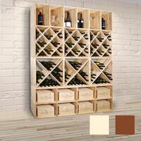 Product image for 'Wooden wine rack 60 cm, DIAMOND, natural'