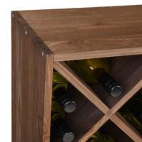 Product image for 'Wine rack 60 cm, module with diamond shaped inserts, brown'